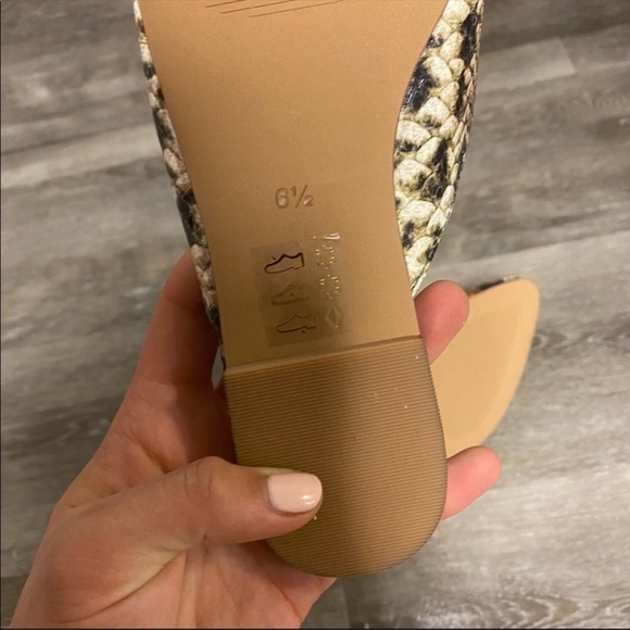 Madewell Snakeskin Leather Slide Sandals 6.5 NEW - Picture 11 of 11